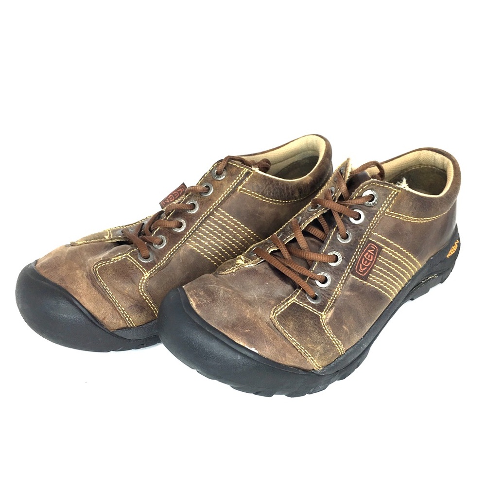 Keen Size 9.5 Leather Rubber Sole Hiking Sneakers